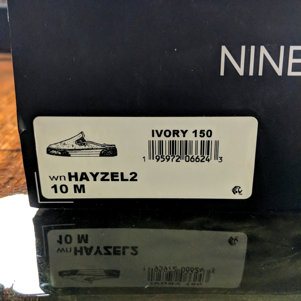 New Nine West Mule Sneakers Cow Print Size 10